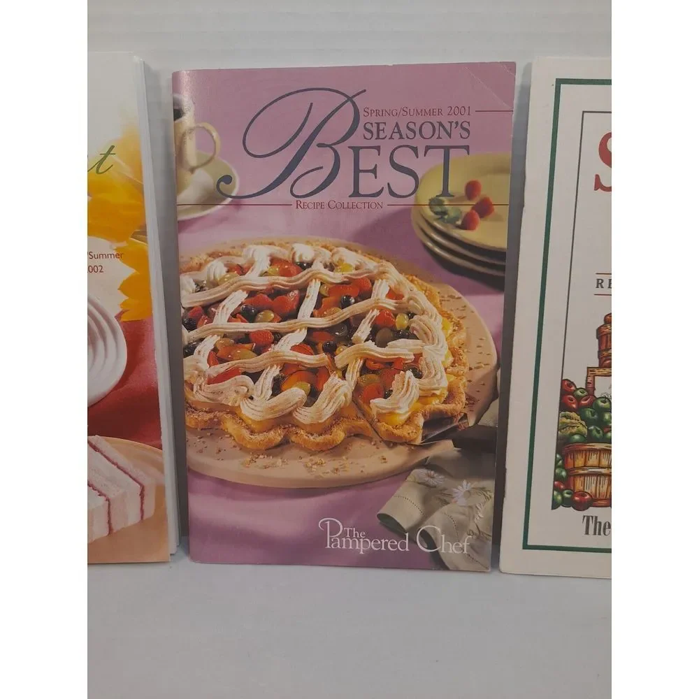 Lot of 10 The Pampered Chef‎ Season's Best Recipe Collection Cookbooks Booklets
